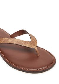 Coach Japonki Brianna CZ371 Brązowy. Kolor: brązowy. Materiał: skóra #2