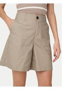 only - ONLY Bermudy Zora 15344538 Beżowy jasny Loose Fit. Kolor: beżowy. Materiał: bawełna #5