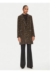 Morgan Płaszcz przejściowy 251-GELEO Brązowy Regular Fit. Kolor: brązowy. Materiał: syntetyk #5