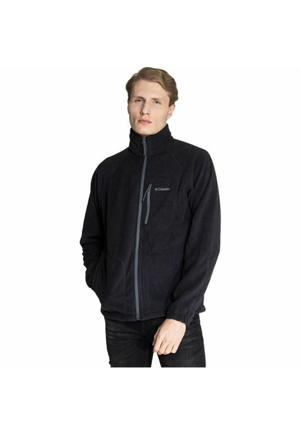 columbia - Bluza bez kaptura Męska Columbia Fast Trek II. Typ kołnierza: bez kaptura. Kolor: czarny. Materiał: polar