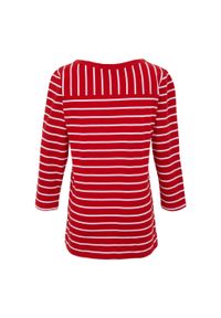 Regatta - T-shirt Damski W Paski Baylette II. Kolor: biały, czerwony, wielokolorowy. Wzór: paski