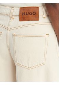 Hugo - HUGO Jeansy Gimine_5 50561201 Écru Barrel Fit #5