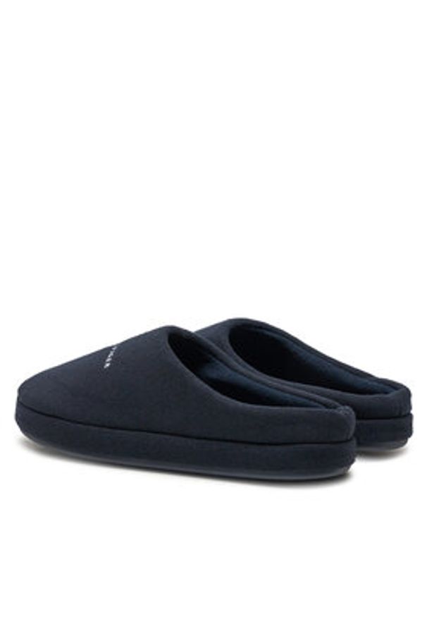 TOMMY HILFIGER - Tommy Hilfiger Kapcie Felt House Shoe FM0FM05538 Granatowy. Kolor: niebieski. Materiał: materiał
