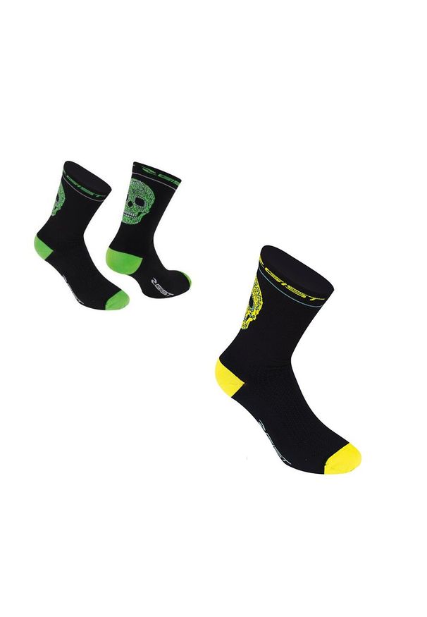 GIST - Para antybakteryjnych skarpetek na lato Gist Crane - 5860. Kolor: wielokolorowy, żółty. Sport: kolarstwo