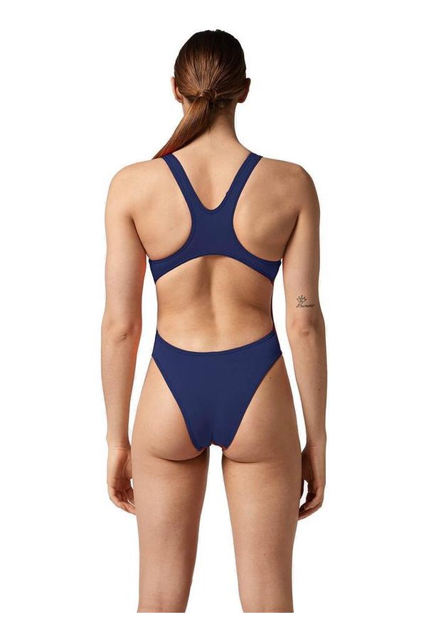 AKRON - Strój Kąpielowy Akron Babbitt Evo – Pomarańczowo-Granatowy – Rozmiar 38. Kolor: pomarańczowy