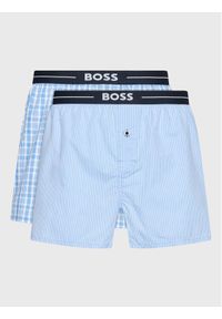 BOSS - Boss Komplet 2 par bokserek Nos 50480056 Niebieski. Kolor: niebieski. Materiał: bawełna #1