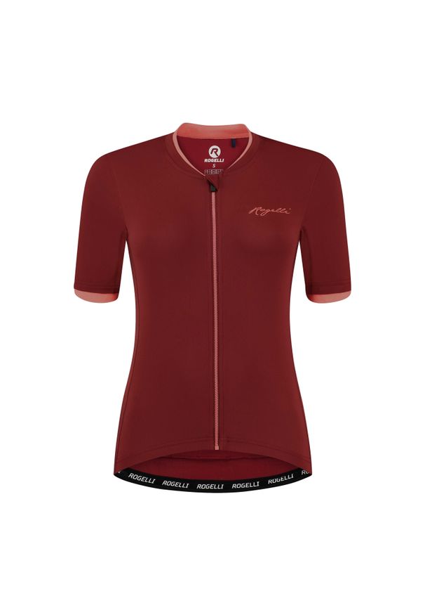 ROGELLI - Koszulka rowerowa damska Rogelli Essential. Kolor: czerwony, brązowy, pomarańczowy, wielokolorowy