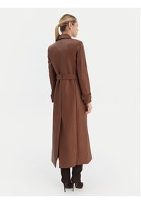 BARDOT - Bardot Płaszcz z imitacji skóry 59899JB5 Brązowy Regular Fit. Kolor: brązowy. Materiał: skóra #5
