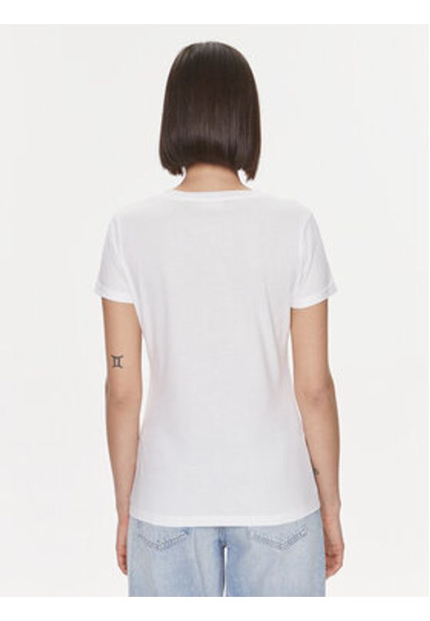 Liu Jo T-Shirt MF3338 JS923 Biały Regular Fit. Kolor: biały. Materiał: bawełna