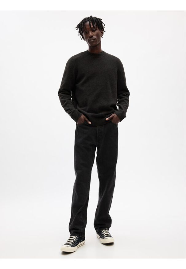 GAP - Gap Sweter 787102-00 Czarny Regular Fit. Kolor: czarny. Materiał: syntetyk