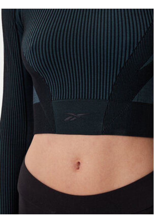 Reebok Koszulka techniczna LAB Seamless 118570 Czarny Slim Fit. Kolor: czarny. Materiał: syntetyk