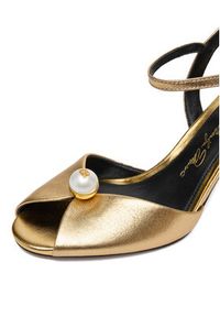 Gino Rossi - GINO ROSSI Sandały CEO-ROSE-LT2090-2-N Złoty. Kolor: złoty. Materiał: skóra #6