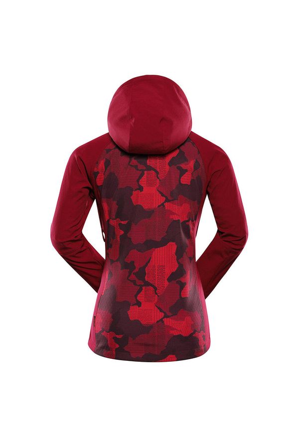 ALPINE PRO - Kurtka damska softshell Alpine Pro Hoora. Kolor: czerwony. Materiał: softshell. Sport: turystyka piesza