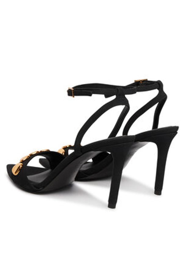 Aldo Sandały Leara 14298695 Czarny. Kolor: czarny. Materiał: materiał