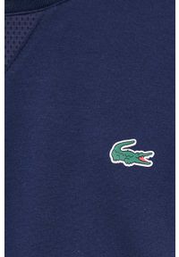 Lacoste bluza SH9604 męska kolor granatowy gładka. Okazja: na co dzień. Kolor: niebieski. Materiał: dzianina. Wzór: gładki. Styl: casual #2