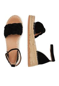 DeeZee Espadryle LE601-59 Czarny. Kolor: czarny. Materiał: materiał #4