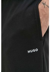 Hugo - HUGO dres bawełniany kolor czarny. Kolor: czarny. Materiał: dresówka, bawełna #5