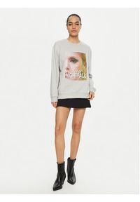 Hugo - HUGO Bluza Classic 50534260 Szary Oversize. Kolor: szary. Materiał: bawełna #3