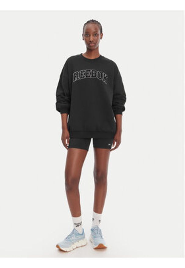 Reebok Bluza Reebok x Ewa Chodakowska Kalina RK25622CCW Czarny Relaxed Fit. Kolor: czarny. Materiał: bawełna