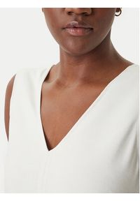 Calvin Klein Sukienka codzienna LV044F012G Écru Regular Fit. Okazja: na co dzień. Kolor: kremowy. Materiał: wiskoza. Typ sukienki: proste. Styl: casual #3