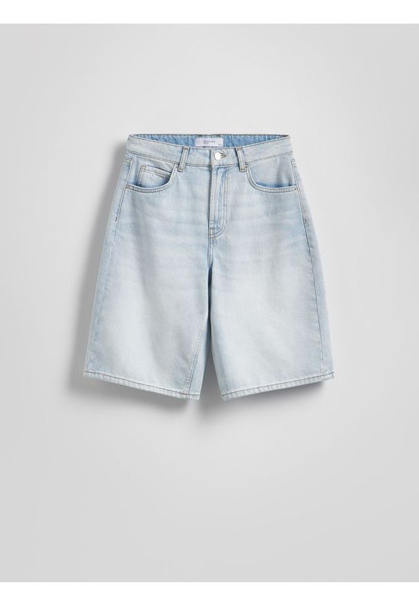 Reserved - Jeansowe szorty - niebieski. Kolor: niebieski. Materiał: jeans