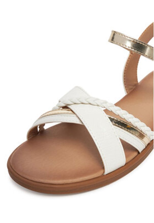 Clara Barson Sandały WS6308-12 Biały. Kolor: biały. Materiał: syntetyk, materiał