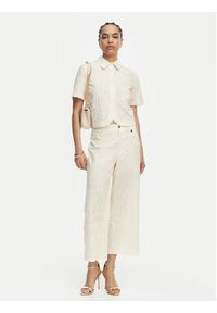 Liu Jo Koszula WA6508 T472A Kremowy Regular Fit. Kolor: kremowy. Materiał: bawełna #3