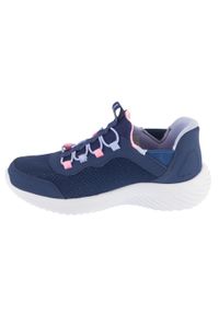 skechers - Buty sportowe Sneakersy dziewczęce, Slip-Ins: Bounder - Simple Cut. Kolor: niebieski. Model: Skechers Sport. Sport: turystyka piesza