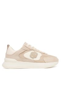 BOSS Sneakersy B Icon 50548288 Biały. Kolor: biały. Materiał: zamsz, skóra