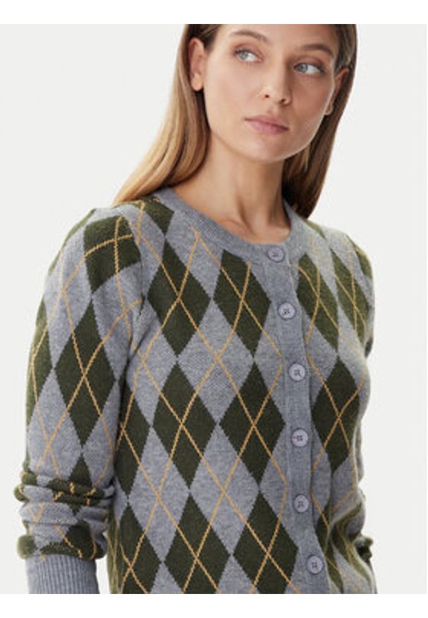 Vero Moda Kardigan Sage 10343727 Szary Standard Fit. Kolor: szary. Materiał: syntetyk