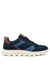 Geox Sneakersy U Spherica U56BYA 022EK CF44K Granatowy. Kolor: niebieski. Materiał: zamsz, skóra