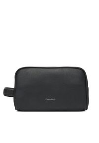 Calvin Klein Kosmetyczka Ck Must Washbag/Dopp Kit LV04D1046G Czarny. Kolor: czarny. Materiał: skóra