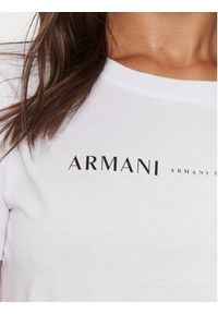 Armani Exchange T-Shirt 6DYT12 YJG3Z 1000 Biały Regular Fit. Kolor: biały. Materiał: bawełna