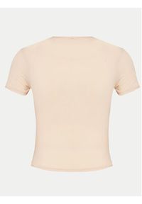 Dorina T-Shirt Noa FXTO0015MI116 Beżowy Slim Fit. Kolor: beżowy. Materiał: syntetyk #4