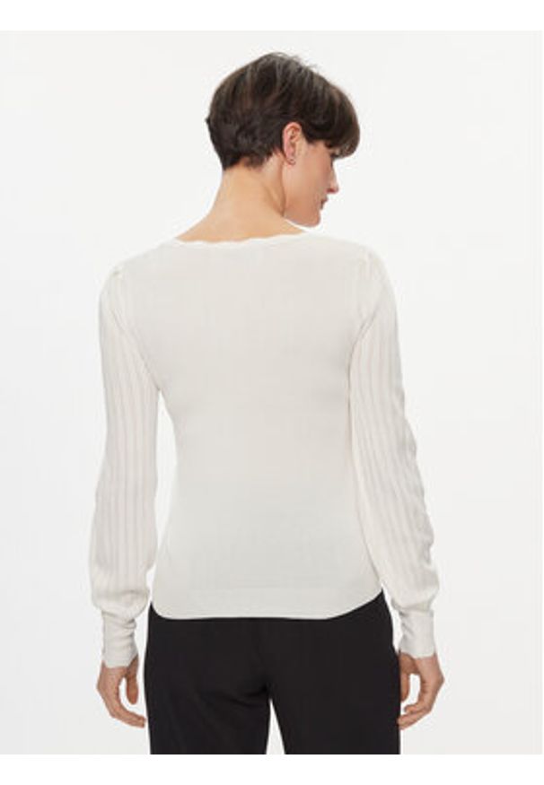 only - ONLY Sweter Meddi 15311544 Biały Regular Fit. Kolor: biały. Materiał: syntetyk