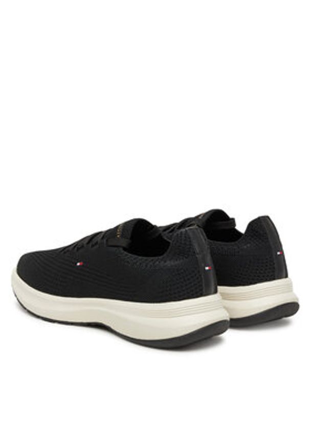 TOMMY HILFIGER - Tommy Hilfiger Sneakersy FW0FW08813 Czarny. Kolor: czarny. Materiał: materiał