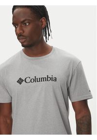 columbia - Columbia T-Shirt CSC Basic Logo EM2180 Szary Regular Fit. Kolor: szary. Materiał: bawełna