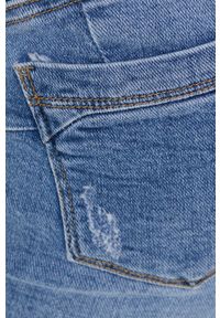 Answear Lab jeansy Push Up damskie medium waist. Kolor: niebieski. Styl: wakacyjny