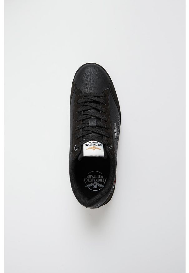 Aeronautica Militare - Sneakersy męskie skórzane AERONAUTICA MILITARE. Materiał: skóra