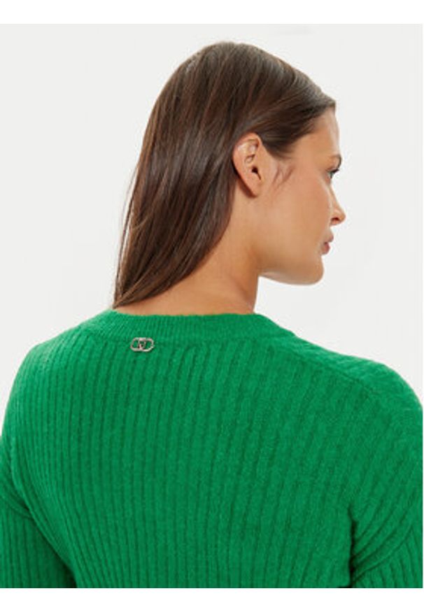 Liu Jo Sukienka dzianinowa WF4532 MA57P Zielony Regular Fit. Kolor: zielony. Materiał: syntetyk