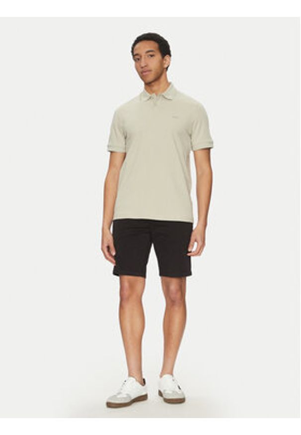 BOSS Szorty materiałowe 50536723 Czarny Slim Fit. Kolor: czarny. Materiał: bawełna