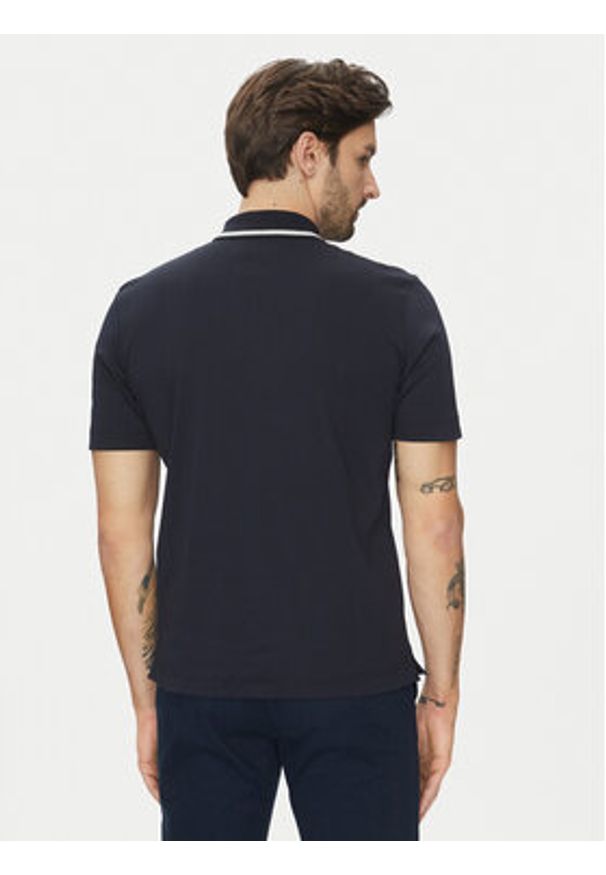 Marc O'Polo Polo 522 2034 53034 Granatowy Regular Fit. Typ kołnierza: polo. Kolor: niebieski. Materiał: bawełna