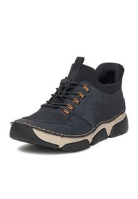 Rieker Sneakersy 45963-14 Granatowy. Kolor: niebieski. Materiał: syntetyk, materiał