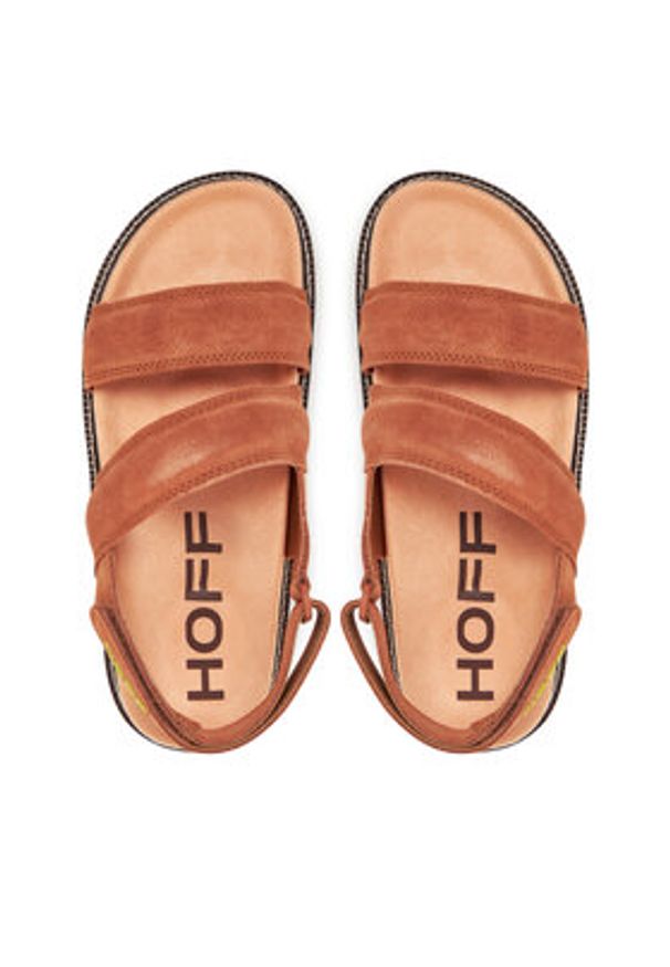 HOFF Sandały Road 12412003 Brązowy. Kolor: brązowy. Materiał: skóra