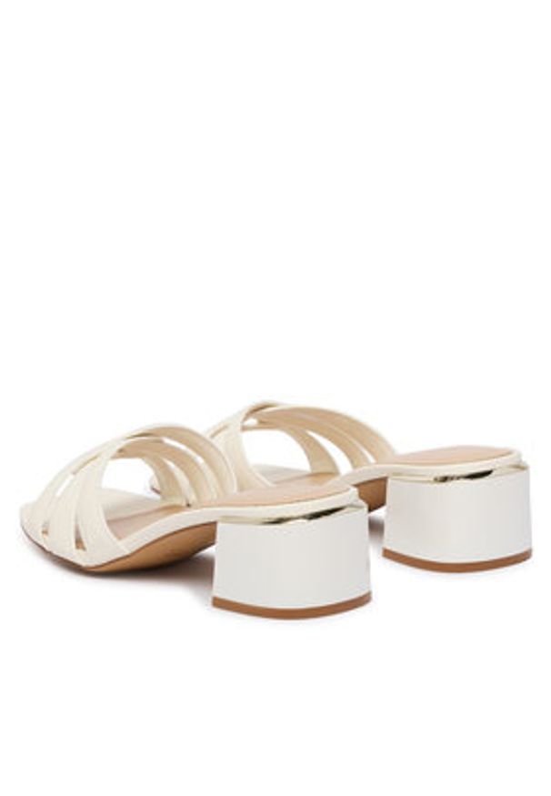 Aldo Klapki Hanne 13917594 Biały. Kolor: biały. Materiał: skóra