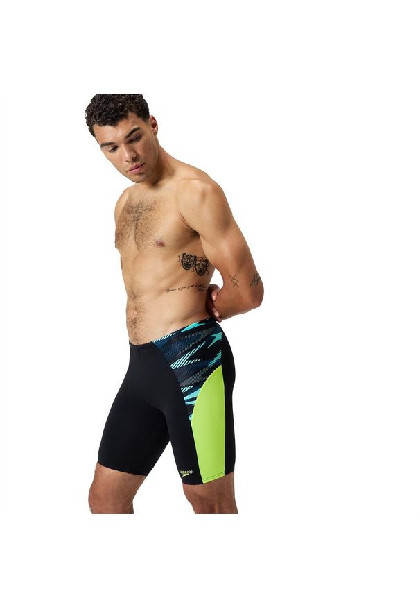 Kąpielówki męskie spodenki kąpielowe Speedo Endurance Max Splice. Kolor: zielony, czarny, wielokolorowy