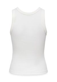 only - ONLY Top Val 2-Way 15371705 Biały Slim Fit. Kolor: biały. Materiał: bawełna #8