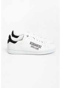 Sneakersy męskie skórzane DSQUARED2. Materiał: skóra. Wzór: nadruk