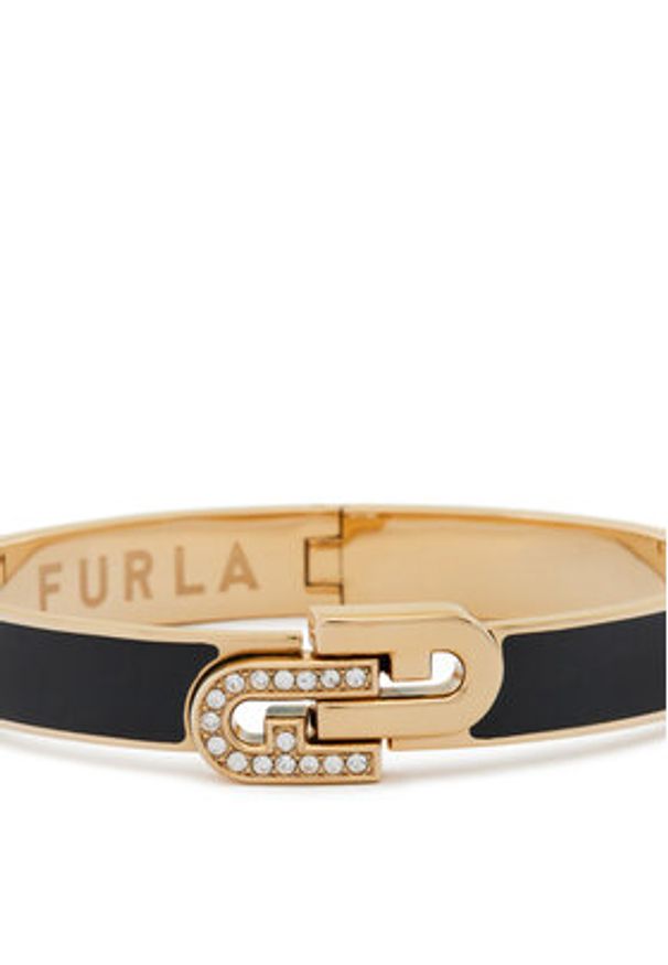 Furla Bransoletka Arch Double WJ00087-N79000-H7200-1-007-20-CN-L Czarny. Materiał: metalowe. Kolor: czarny