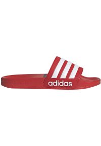 Adidas - Klapki adidas Adilette Shower Slider U GZ5923 czerwone. Kolor: czerwony. Materiał: syntetyk. Sezon: lato. Styl: wakacyjny #1